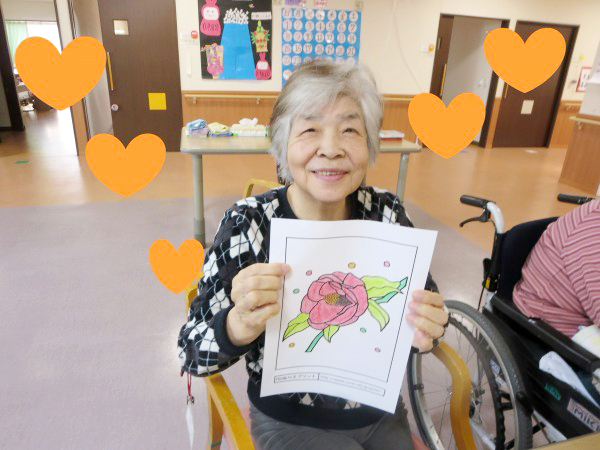 塗り絵完成